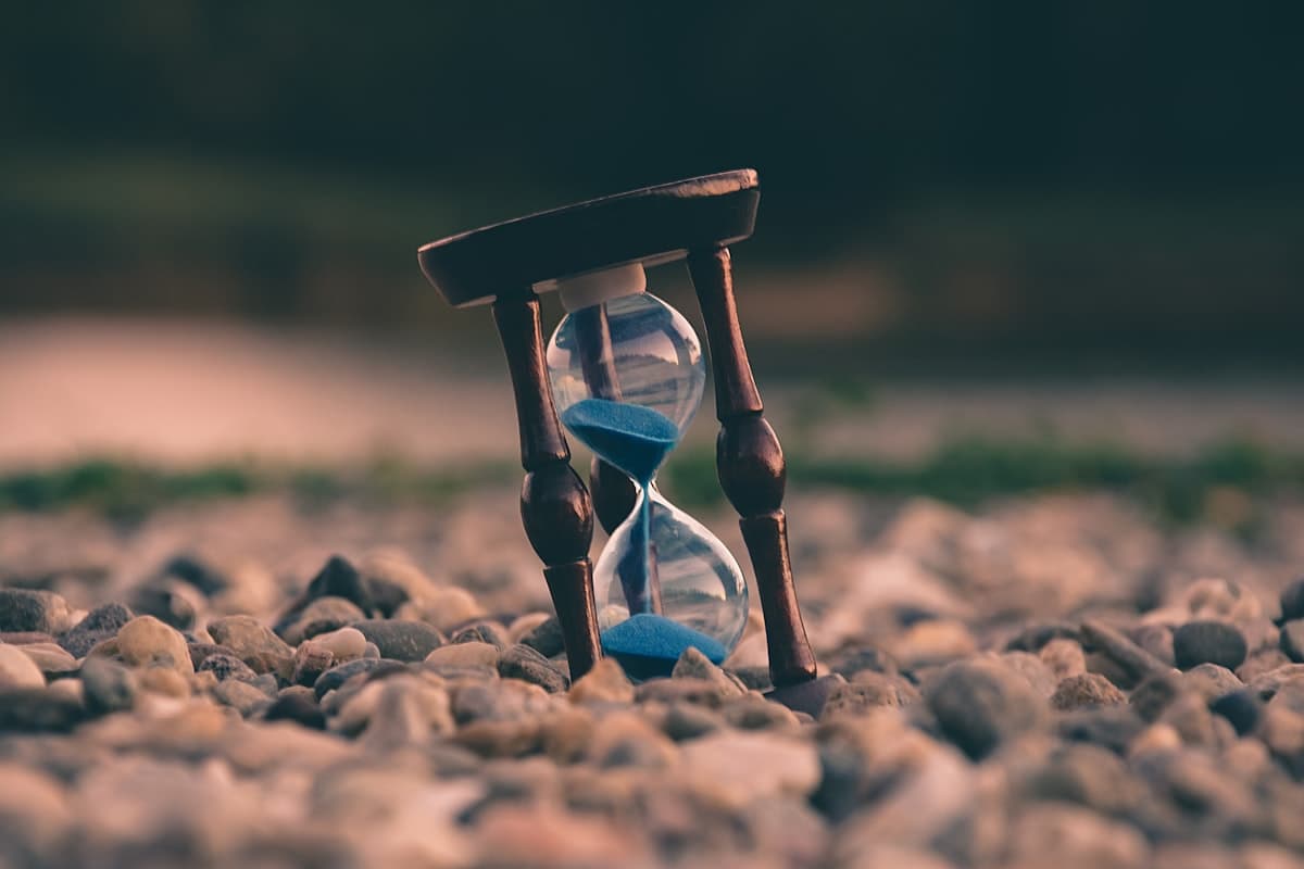 Horloge symbolisant le temps de création d'un site internet